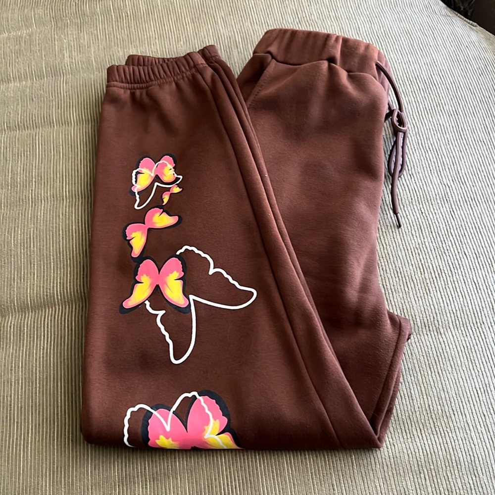 Shein Womens Letter Graphic Drawstring Sweatpants